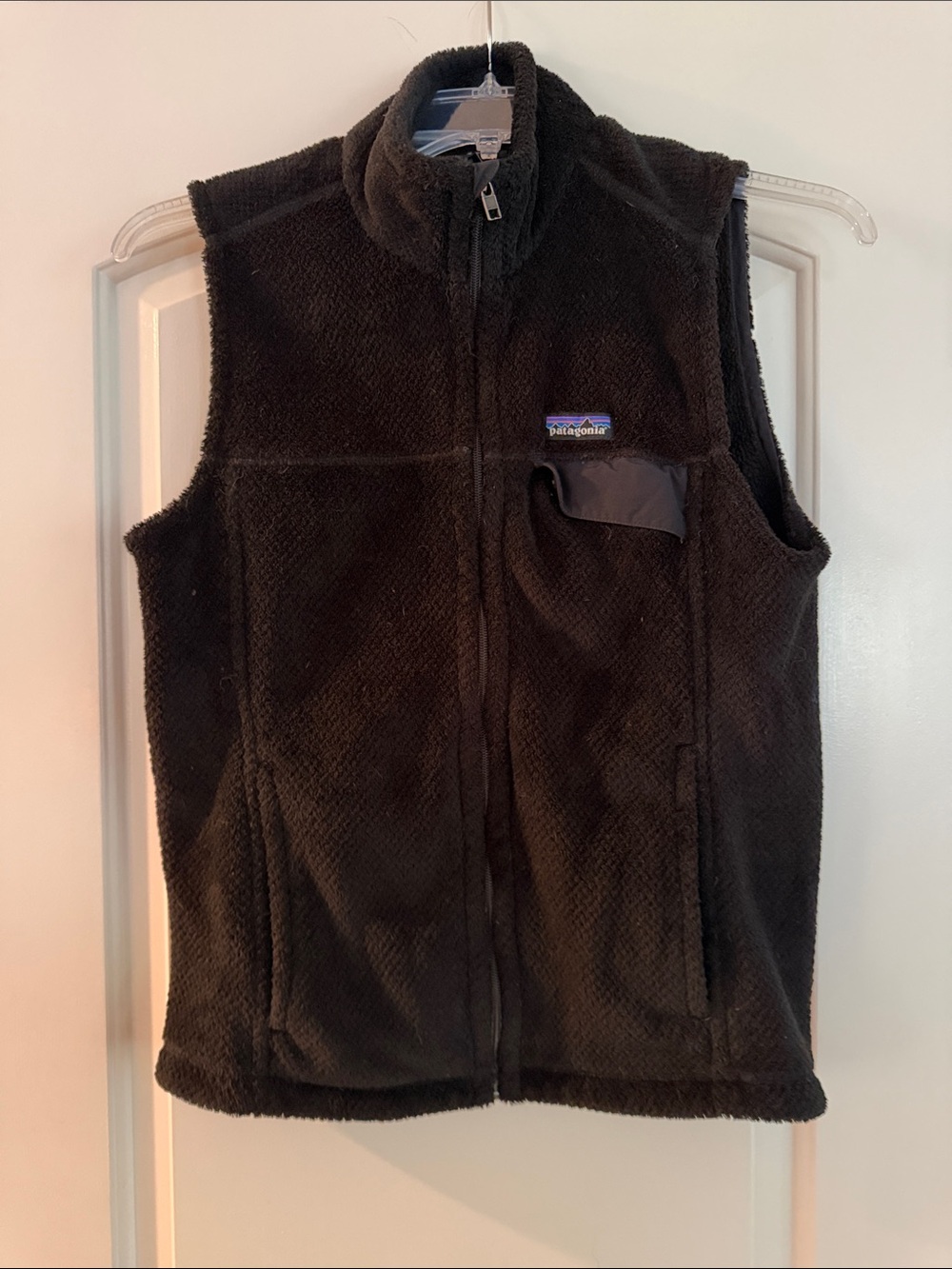 Patagonia Black Fleece Vest - Zip Front Sleeveless Jacket